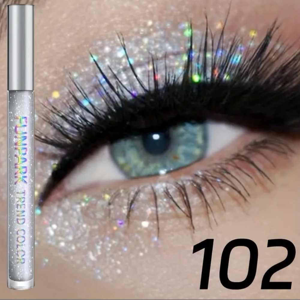 FunPark Liquid Glitter Eyeshadow – Dazzling, Long-Lasting, & Waterproof - # 102